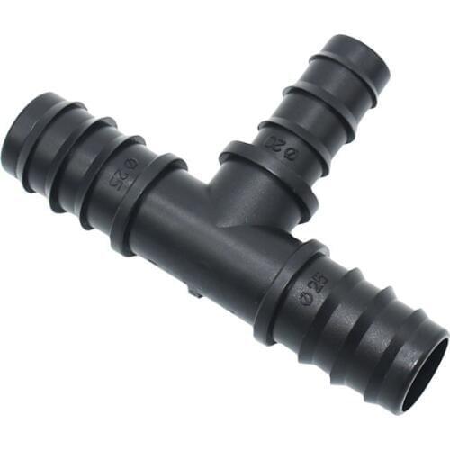 Garden hose tee 3/4 to the 1/2 reducing tee barb water splitter 3 way connector barbed splitter 3 rings 2pcs