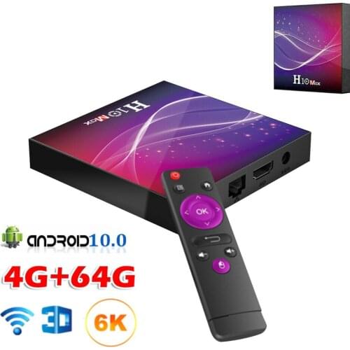 TV Box Android 10.0 Television Box Smart TV Receiver Media Player HD 3G WiFi 2.4G Set Top Box with Remote Control 4GB64GB