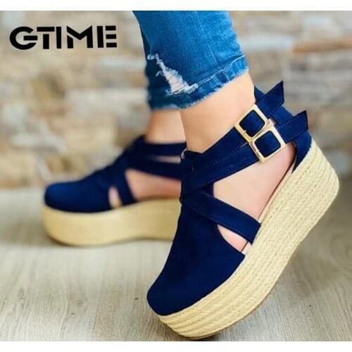 Comfort Shoes for Women Beige Heeled Sandals Large Size Black Girls 2021 Big Low Closed Clogs Velvet Wedges #SJPAE-134