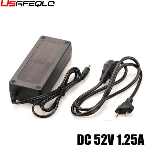 High Quality AC110V-264V 47-63Hz Converter Adapter to DC 52V Power adapter supply DC52V 1.25A dc 5.5*2.5/2.1mm