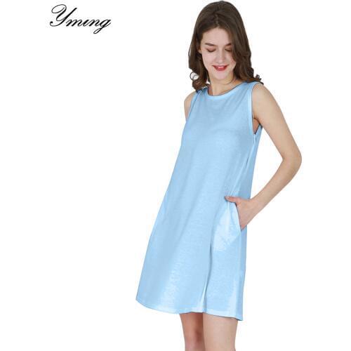 YMING Solid Summer Dresses