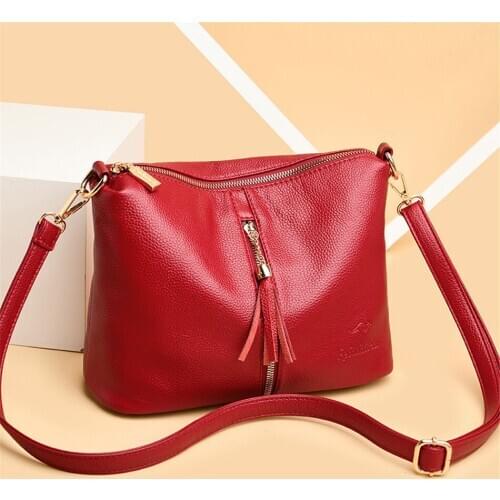 New Luxury Handbags Women Bags Designer Soft Leather Tassels Female Messenger Shoulder Crossbody Bags For Women 2019 Sac A Main