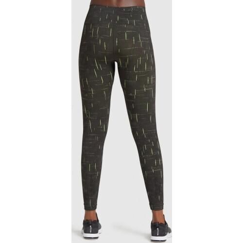 Women Fluorescent Night Run Seamless Yoga Fitness Clothing Sportswear Woman Gym Padded Strappy Sports Legging Fitness Pant