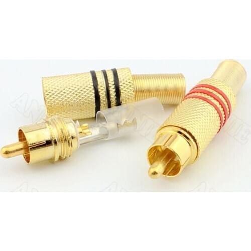 10pcs/lot Monitoring Connector Store Promoting Gold Plated RCA Socket Welding Audio And Video Plug AV Jack