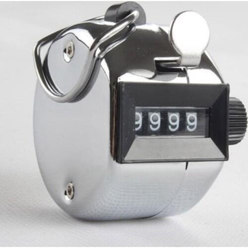 100pcs Digital Hand Tally Counter 4 Digit Number Hand Held Tally Counter Manual Counting Golf Clicker SN544