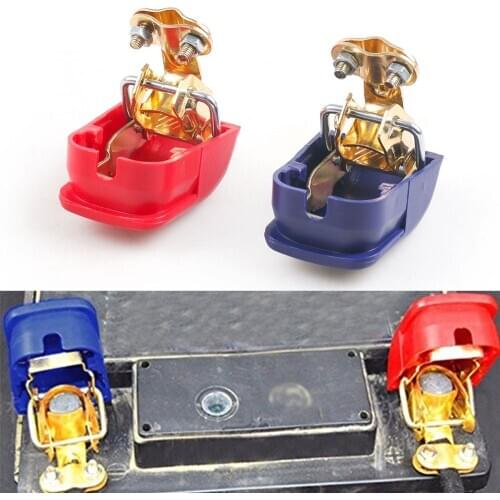 2pc Car Boat RV Heavy Duty Quick Release Battery Terminal Clip Connector Clamp