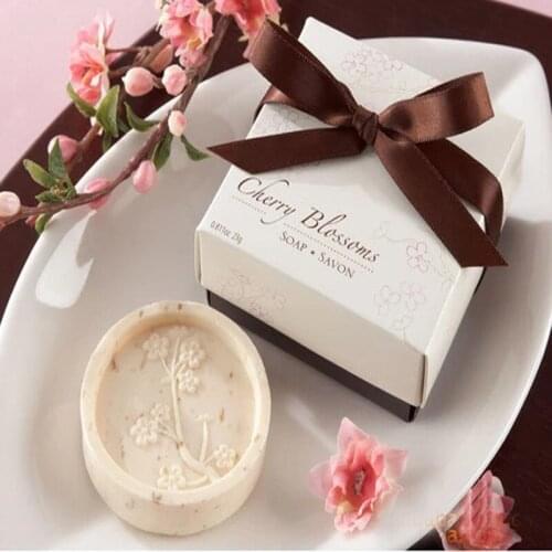 20pcs Cherry Blossoms Soap For Wedding Party Birthday Festival Souvenirs Gift Favor New