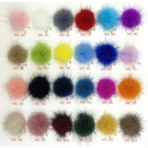 24pcs Fluffy Plush Ball 3D Nail Art Decorations Detachable Magnet Pompoms Pearl Pendant Jewelry Manicure Design Accessories