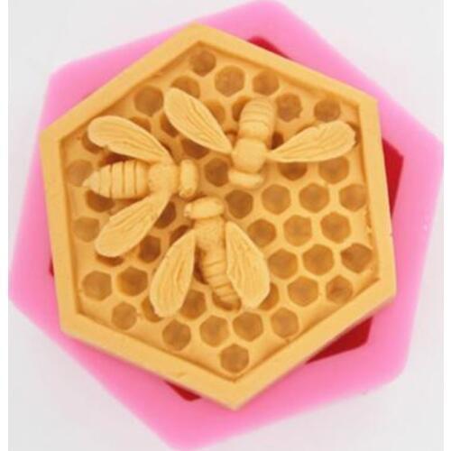 3D Bee Honeycomb Silicone Soap Molds Candle Resin Crafts Mould Mousse Fondant Cake Bakeware Decorating Kitchen Accessories