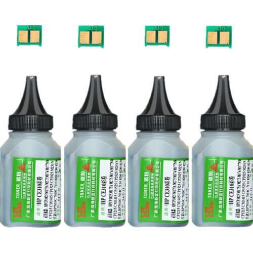 4 black CF400A Color Toner Powder + 4 black chip Compatible FOR HP LaserJet Pro M252dn 252n M277dw 277n M274n Printer
