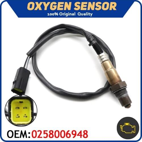 4 Wire 0258006948 Car Air Fuel Ratio Lambda O2 Oxygen Sensor For KIA MAZDA 0 258 006 948