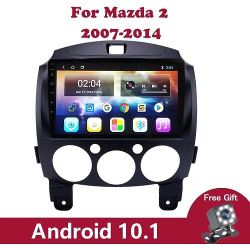 Android 10.1 Car Radio Multimedia Video Player Navigation GPS No 2 Din DVD for Mazda 2 2007-2014 Support SWC OBD Camera DVR