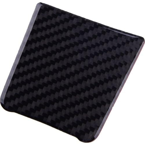 Car Black Carbon Fiber Gear Shift Box Panel Cover Trim Fit For Porsche Macan 2019 2018 2017 2016 2015 2014