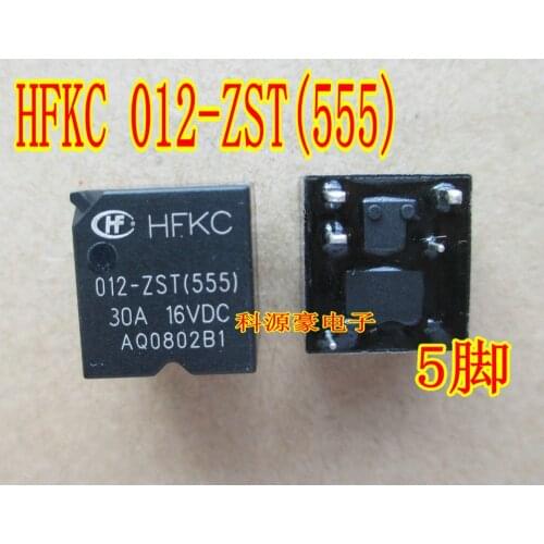 Auto Relays HFKC 012-ZST (555) 30A 16V DC DIP-5 Car Relay Parts Accessories