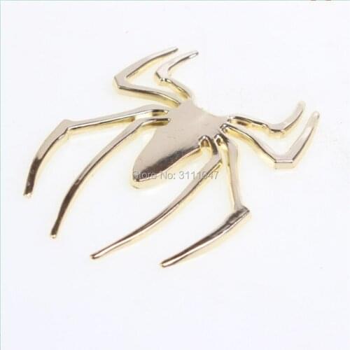 Car 3D Metal Sticker Chrome Spider Emblem Logo Decal for duster logan sandero stepway lodgy mcv 2 Renault Megane Modus Espace