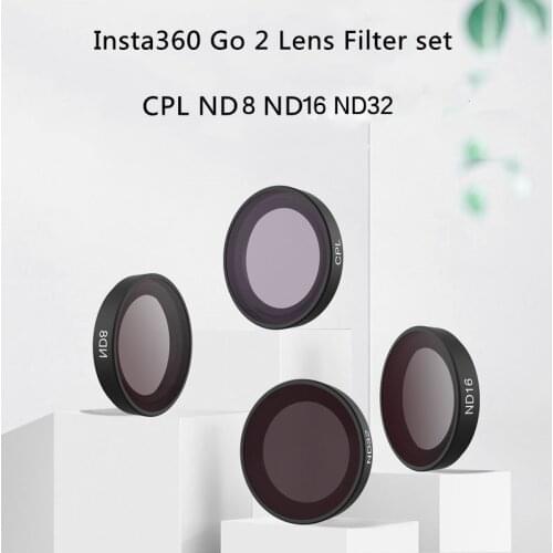 Insta360 Go 2 Lens Filter CPL ND8/16/32 Dimming Filters Kit Gimbal Protector for Insta360 Go 2 Accessories Sport Camera Filters