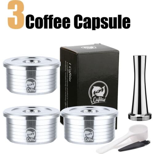ICafilas Refillable Reusable Coffee Filters Stainless Steel Coffee Capsules Pod Cup For Lavazza Espresso Point Machine
