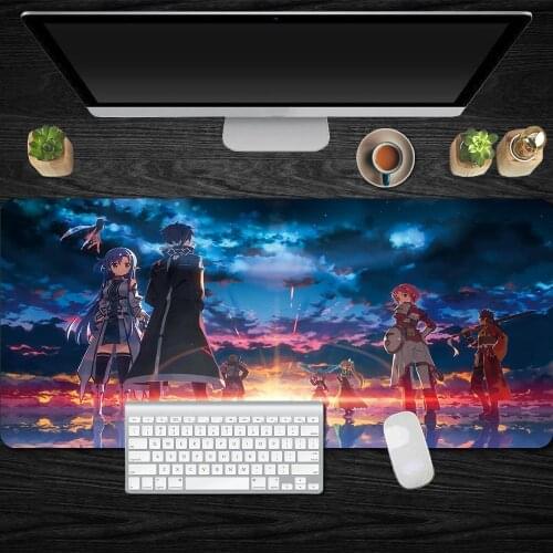 Anime Mouse Pad Desktop Computer Mousepad Notebook Gaming Non-Slip Rubber Office Desk Mat Padmouse PC Mats for Sword Art Online