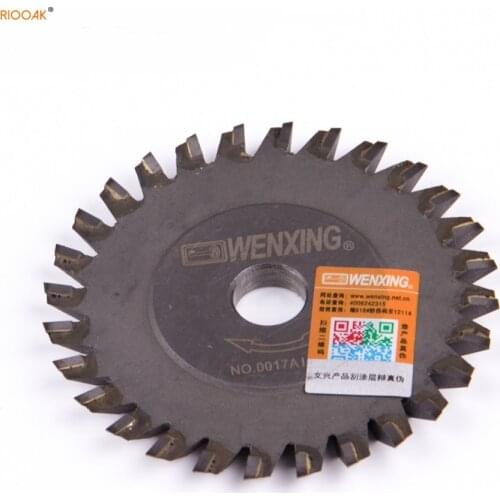 RIOOAK NO:0017AI.C.C key cutting machine titanizing 80*6*12.7mm tungsten wenxing key saw blade cutter for 100G key duplicating m