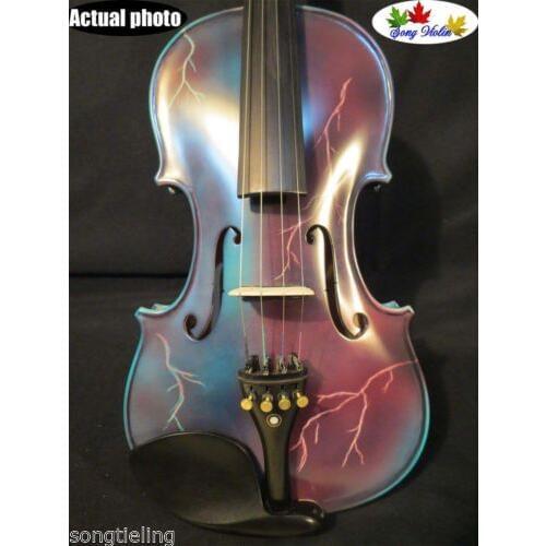 Lightning design solid wood electric & acoustic violin 4/4