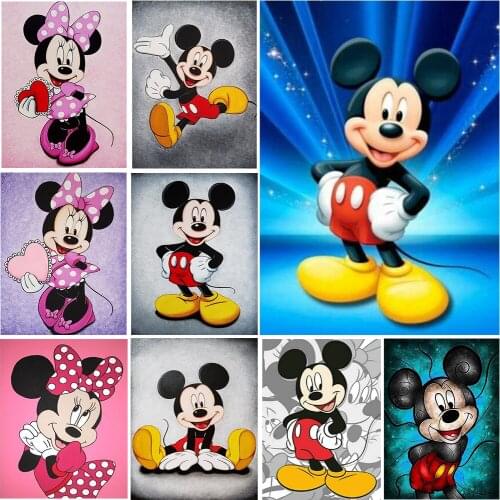 Disney 5D Diy Square Round Diamond Painting "Mickey Series" Mosaic Embroidery Set Cross Stitch High Quality Handmade Gift