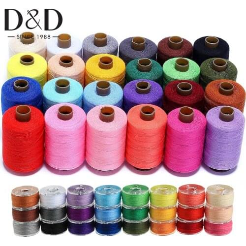 Sewing Threads Set 24 Colors 1000 Yards Polyester Sewing Thread Kit and 25 Colors Bobbins Thread for Hands&Machines Sewing DIY
