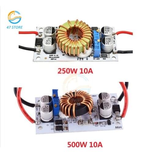 DC DC Voltage Converter CC CV Boost Converter DC-DC Step Up 250W 500W 10A Power Supply Adjustable Module DC10V-40V DC8.5V-48V