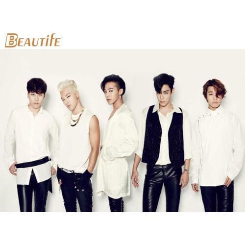 New Arrival Big Bang Poster Cloth Silk Poster Home Decoration Wall Art Fabric Poster Print 30x45cm,40x60cm,50X75cm,60X90cm