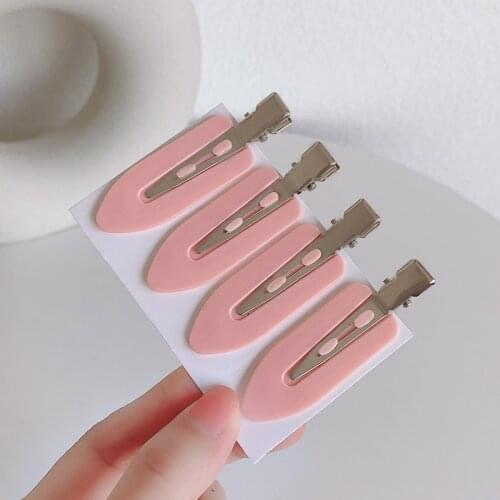 Oaoleer New Candy Color Plastic Duckbill Clip Korean Side Clip Back Head Hair Big Clip Bangs Barrette Hair Styling Tools