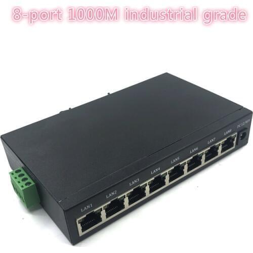 Lighting Protect Port 8 Poe 10/100/1000M Industrial Switch gigabit switch 8 gigabit switch gigabit switch ethernet switch