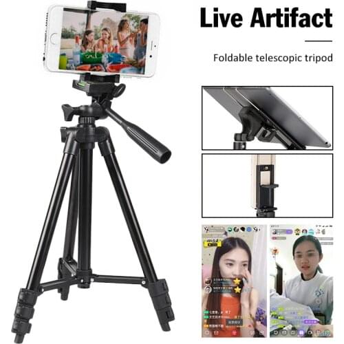 Portable Phone Tripod For IPhone Xiaomi HUAWEI Gopro Compact Video Camera Lightweight Travel Mobile Phone Stand Holder Tripode