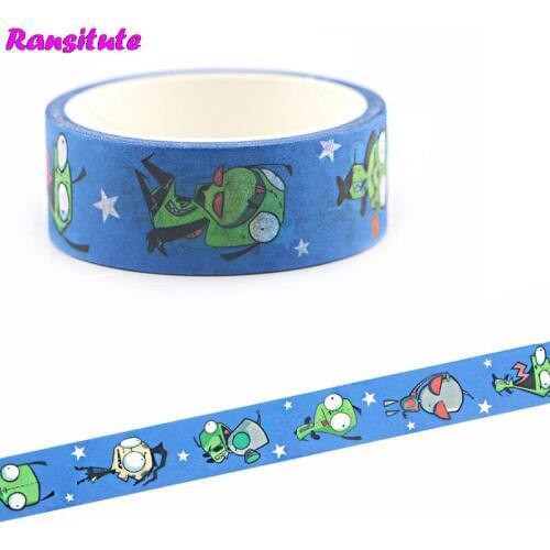 Ransitute R667 Anime Cartoon Tape Sticker DIY Scrapbook Decoration Tape Childrens Hobby Art And Craft Supplies Stationery Gifts