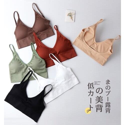 2020 Sexy New Women Push Up Bra Bras Fitness Tops Brassiere Bralette Female Tube Top Underwear Ladies Padded Bra White Lingerie
