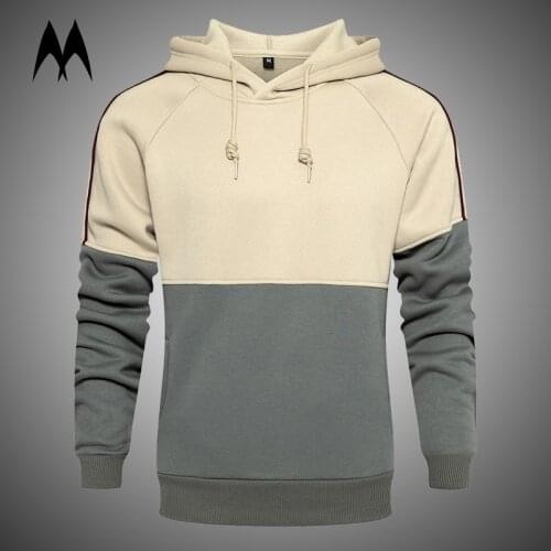 Harajuku Long Sleeve Hoodie Mens 2021 New Fashion Patchwork Autumn SweatShirt Casual Hoodies Men Loose Sports Clothing