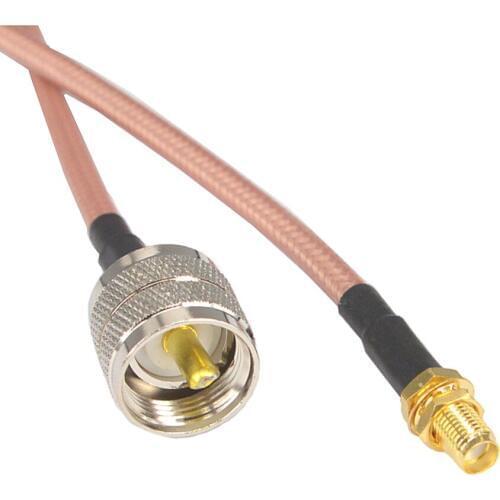 UHF Male to SMA Female Jack Connector Extension Cable RG142 Pigtail Low Loss Cable