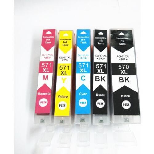 Vilaxh PGI-570 CLI-571 PGI570 Ink Cartridge For Canon PGI 570 CLI571 PIXMA TS6050 TS5050 MG5750 MG5751 MG5752 MG6850 MG6851