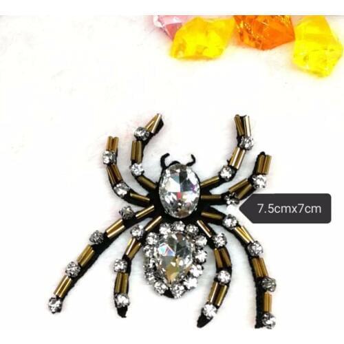 Water drill nail pearl spider patch DIY clothing accessories sweater shoes 3D hand-decorated reptile patch applique