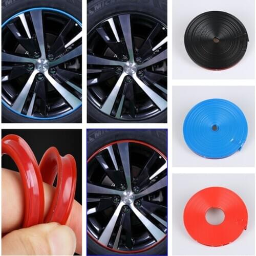 Car Wheel Hub Sticker Strip Rim Tire Protection for Mercedes Benz A180 A200 A260 W203 W210 W211 AMG W204 C E S CLS CLK CLA SLK