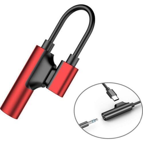 2 in 1 USB-C to 3.5mm Audio Jack Headphone Adapter for Audio and Charging for Xiaomi 6/MIX2/Nubia/HUAWEI mate10 Pro/Smartisan