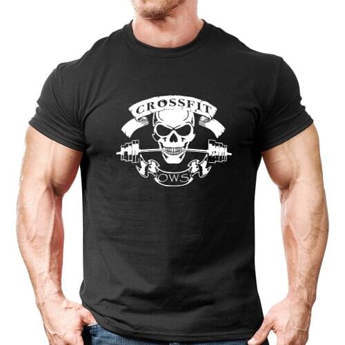 2021 Summer 100% Cotton Men T-Shirt CROSSFIT Design Male Casual T shirt Tops Soft Comfortable Tops Man Clothes