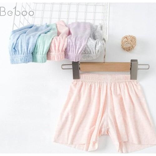 2021 Ins Children Home Shorts For Boys And Girls Summer Candy Color Clothes 3-7 Years Old Short Pants Kids Pajamas Baby Clothing