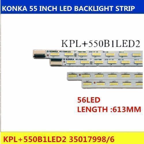 4Pieces/lot for Konka LED5555580AF LED555F5570NF 55G5000 KPL 550B1LED2 1PCS= 56LED 613MM 100%NEW
