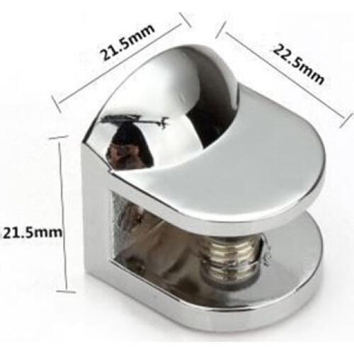 Small gloss alloy glass clip/clamp, shelf clip,glass laminates Shelf support ,glass thickness:6-8MM Bathroom Hardware CP401
