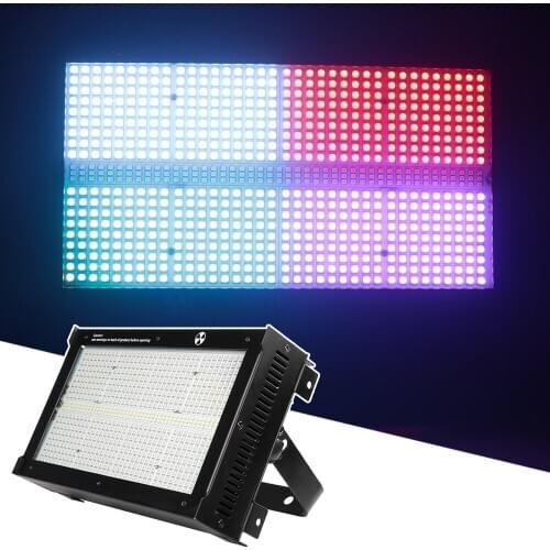 648X0.5W LED White RGB 3IN1 Strobe Stage Lighting Effect Sound Activated Club Disco Party DJ DMX512 Control Party Bar Club Light