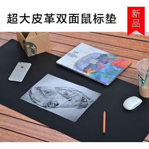 90*40CM Both Sides Extended PU leather Mouse Pad / Mat,Large Office Gaming Desk Mat Mouse Pad