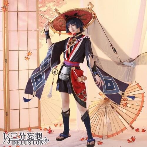 Anime Genshin Impact Scaramouche Cosplay Costume Game Suit Uniform Halloween Costumes For Men Women 2021 New