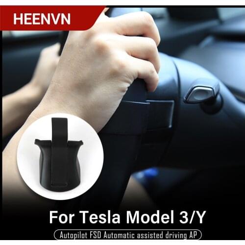 Heenvn Model Y Car For Tesla Model 3 2021 Accessories Steering Wheel Booster Autopilot Assistance Artifact Counterweight AP New