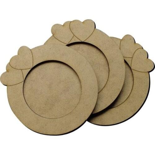 B3 Heart Cup Six Wooden Object paintable decorative objects декоративные предметы под роспись