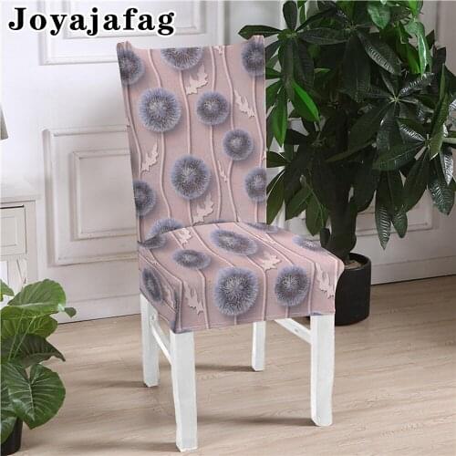 Nordic Floral Stretch Chair Cover Polyester Spandex Slip-resistant Elastic Seat Covers For Living Room Kitchen Anti-dust