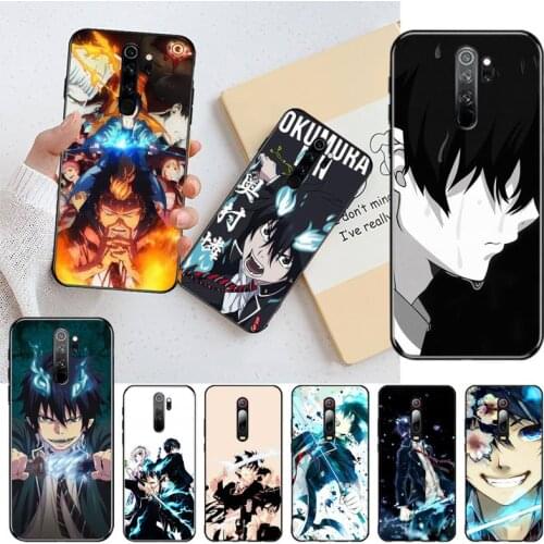 CUTEWANAN Blue Exorcist Anime Shell Phone Case for Redmi Note 9 8 8T 8A 7 6 6A Go Pro Max Redmi 9 K20